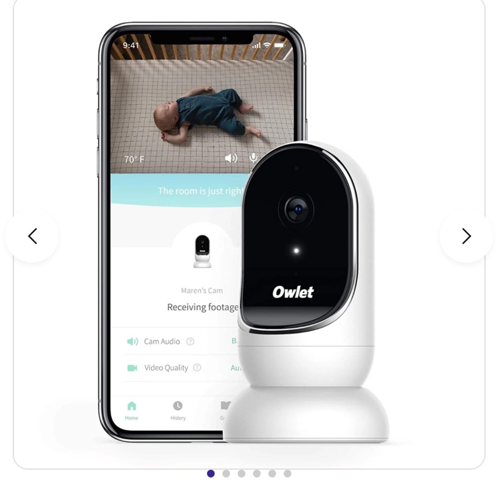 Owlet Black and White Baby Monitor Camera